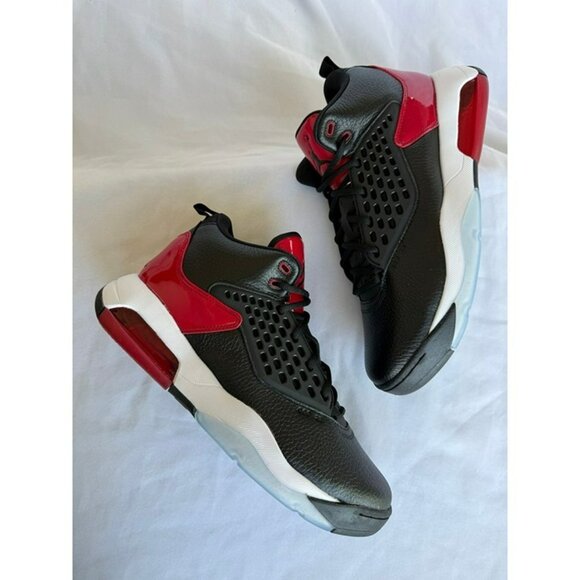 12 MEN'S NIKE JORDAN MAXIN 200 BASKETBALL BLACK / RED CD6107-016 SNEAKERS